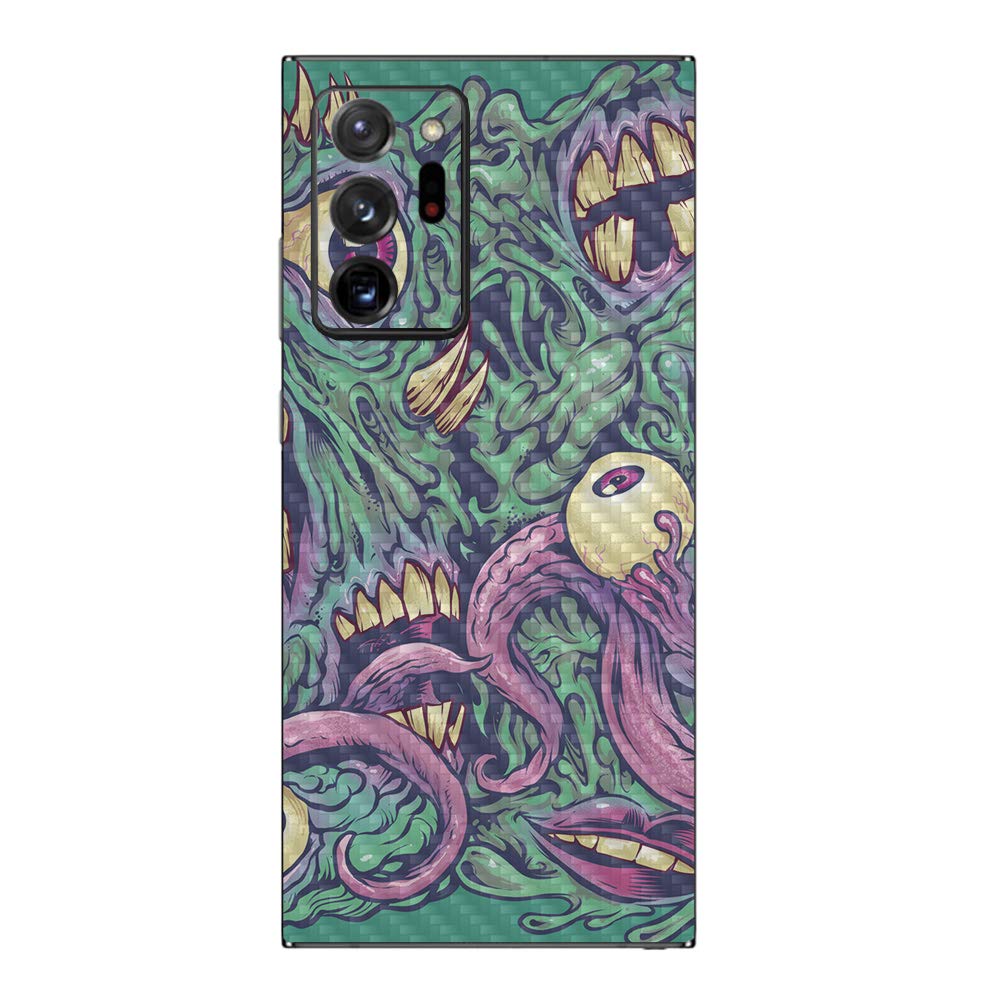 MightySkins Carbon Fiber Skin for Samsung Galaxy Note 20 Ultra 5G - Protective Durable Textured Cover | Easy to Apply | Made in USA | Perfect for Work, Travel & Everyday Protection