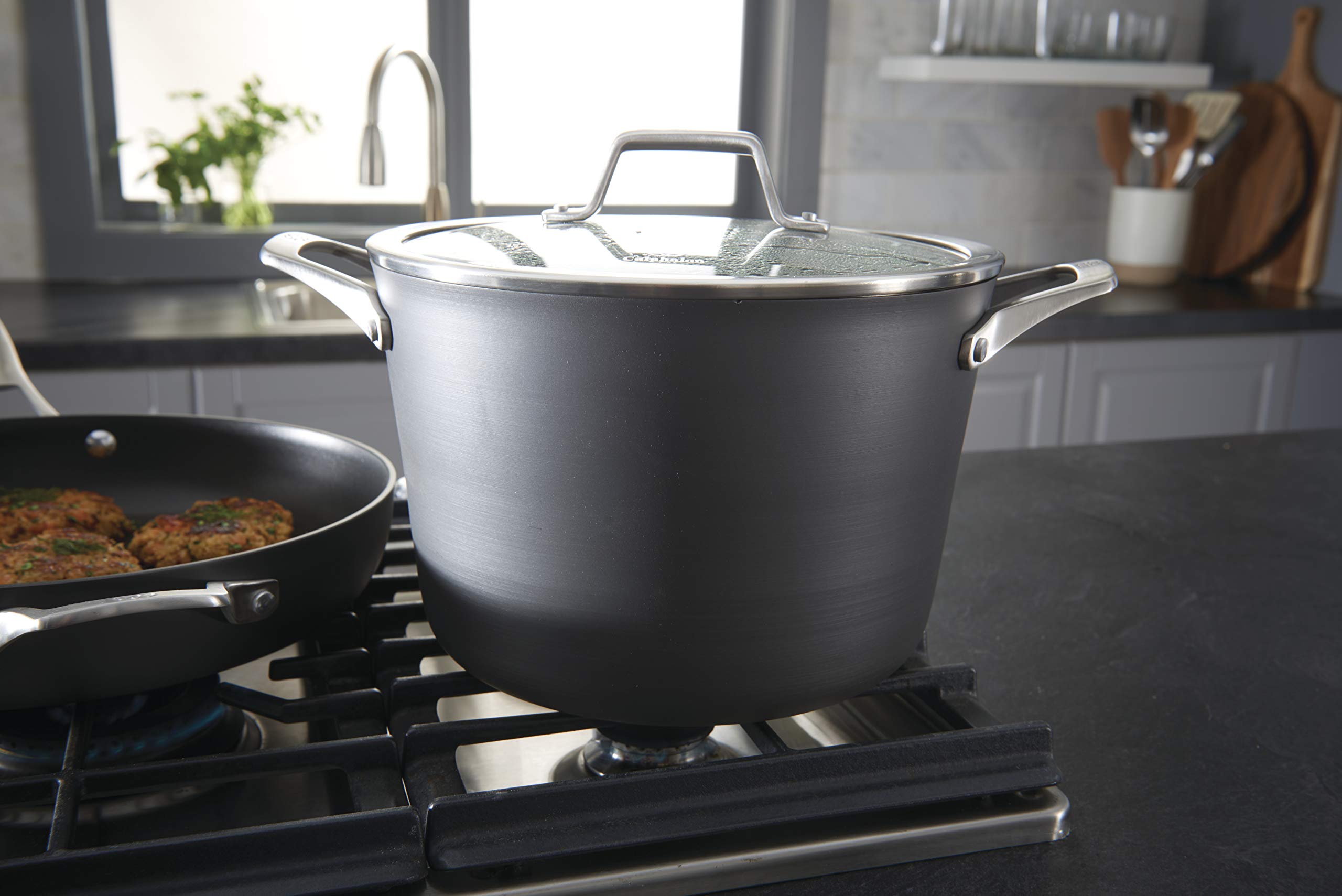 Calphalon 11-Piece Nonstick Cookware Set - Pots and Pans with Stay-Cool Handles, Dishwasher & Metal Utensil Safe, Black - Perfect for Home Cooking, Meal Prep & Professional Chefs