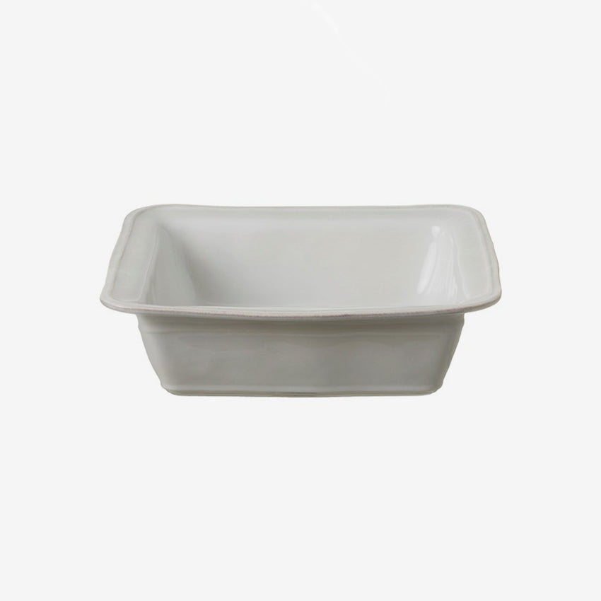 Casafina Fontana White Square Baker - Premium Ceramic Baking Dish for Casseroles, Lasagna & Desserts | Oven & Dishwasher Safe | Perfect for Family Dinners & Holiday Baking
