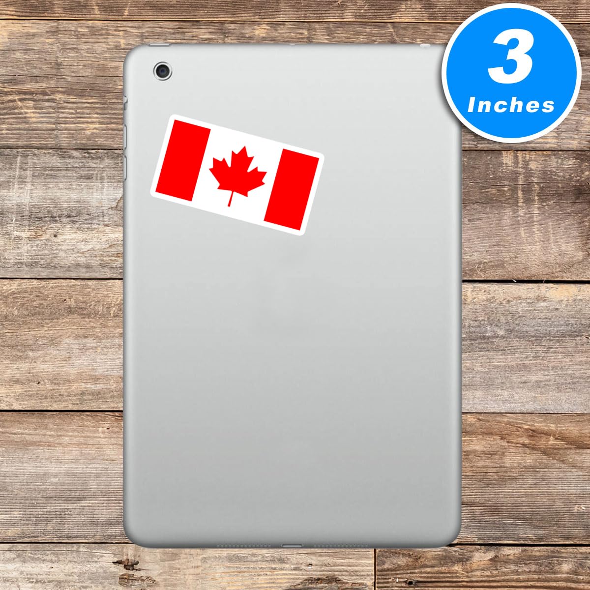 Premium 3-Pack Canadian Flag Stickers - Waterproof Vinyl Decals for Cars, Laptops, Windows & Outdoor Use - Patriotic Canada-Themed Decor for Home, Office & Travel - Easy to Apply & Remove (S140784-3Pack)