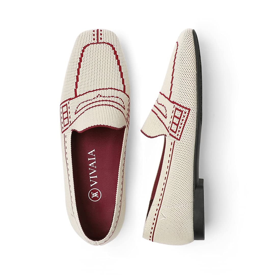 VIVAIA Sierra Women's Washable Slip-On Loafers | Comfortable Square-Toe Casual Flats for Work, Travel & Everyday Wear