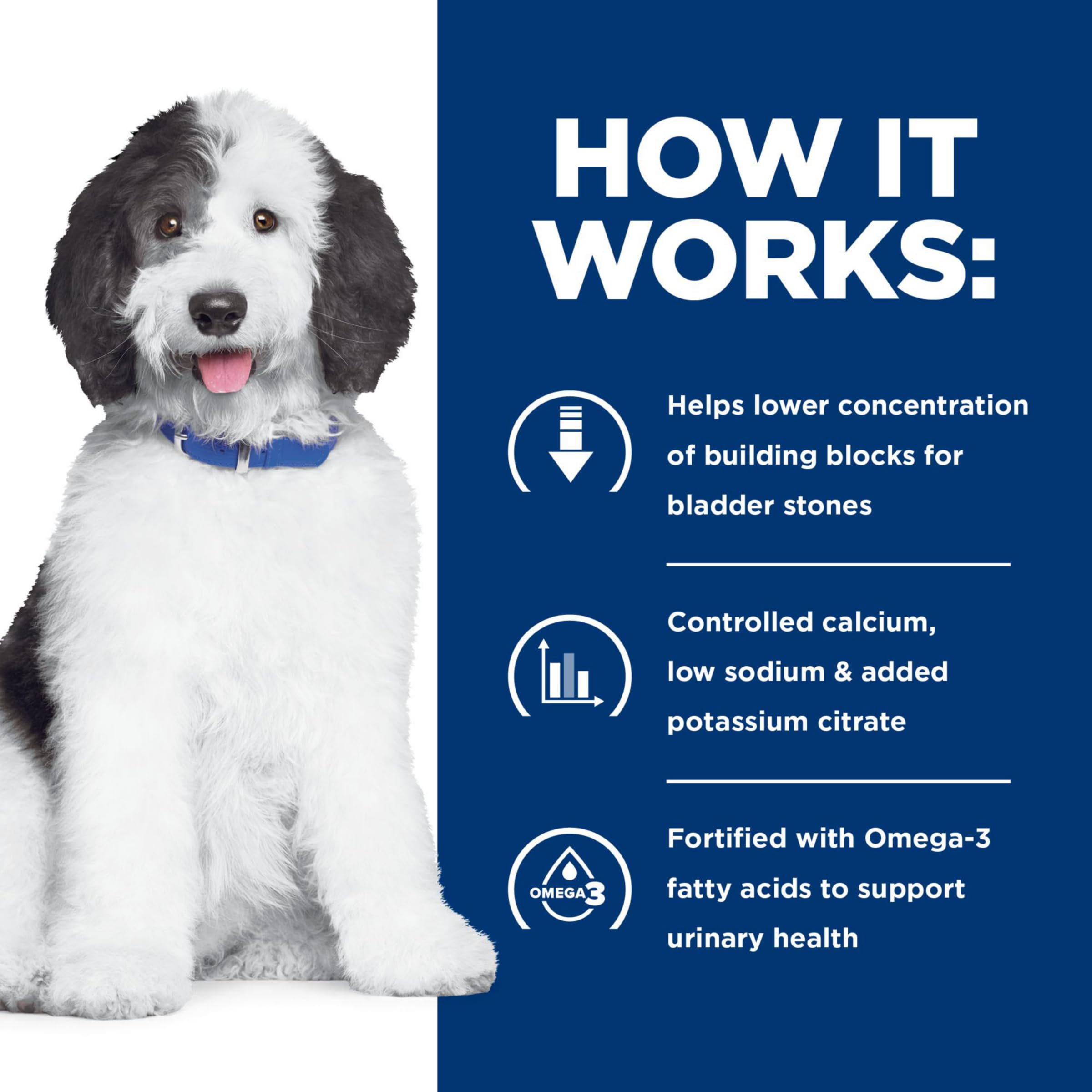 Hill's Prescription Diet c/d Multicare Urinary Care Dry Dog Food - Chicken Flavor - Veterinary Recommended for Urinary Health - 17.6 lb Bag - Supports Bladder Stones & UTIs - Ideal for Adult Dogs with Urinary Issues