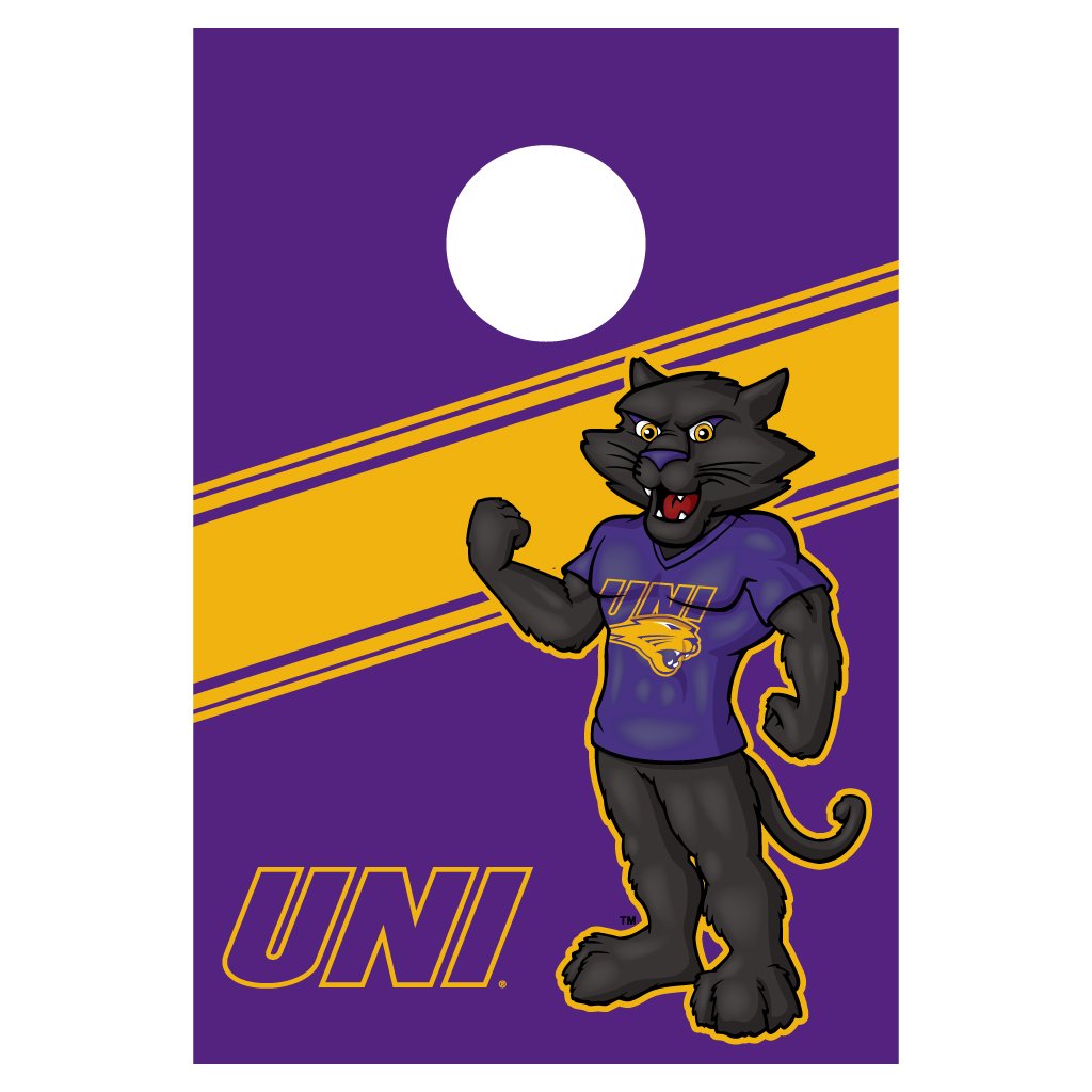 University of Northern Iowa Cornhole Bag Toss Game Set - Premium Outdoor Tailgating & Backyard Party Games for Adults & Kids - Perfect for College Sports Fans, Picnics, BBQs, and Family Gatherings