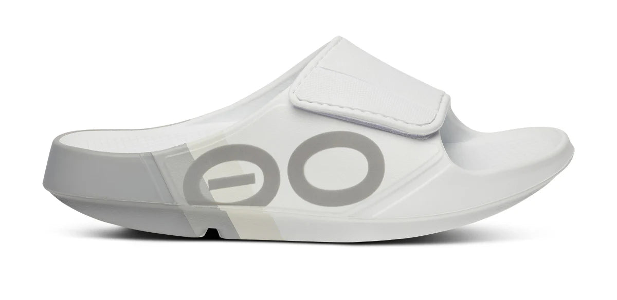 Unisex OOahh Sport Flex Limited Slide Sandals for Men & Women - Comfortable Athletic Slides with Arch Support - Perfect for Beach, Pool, Gym & Casual Wear (Smoke Rally)