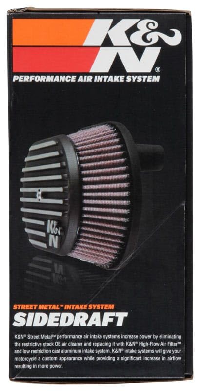 K&N RK-3952S High-Performance Air Intake System for Harley Davidson Motorcycles - 1 Pack - Improves Engine Power & Fuel Efficiency for Cruiser Bikes