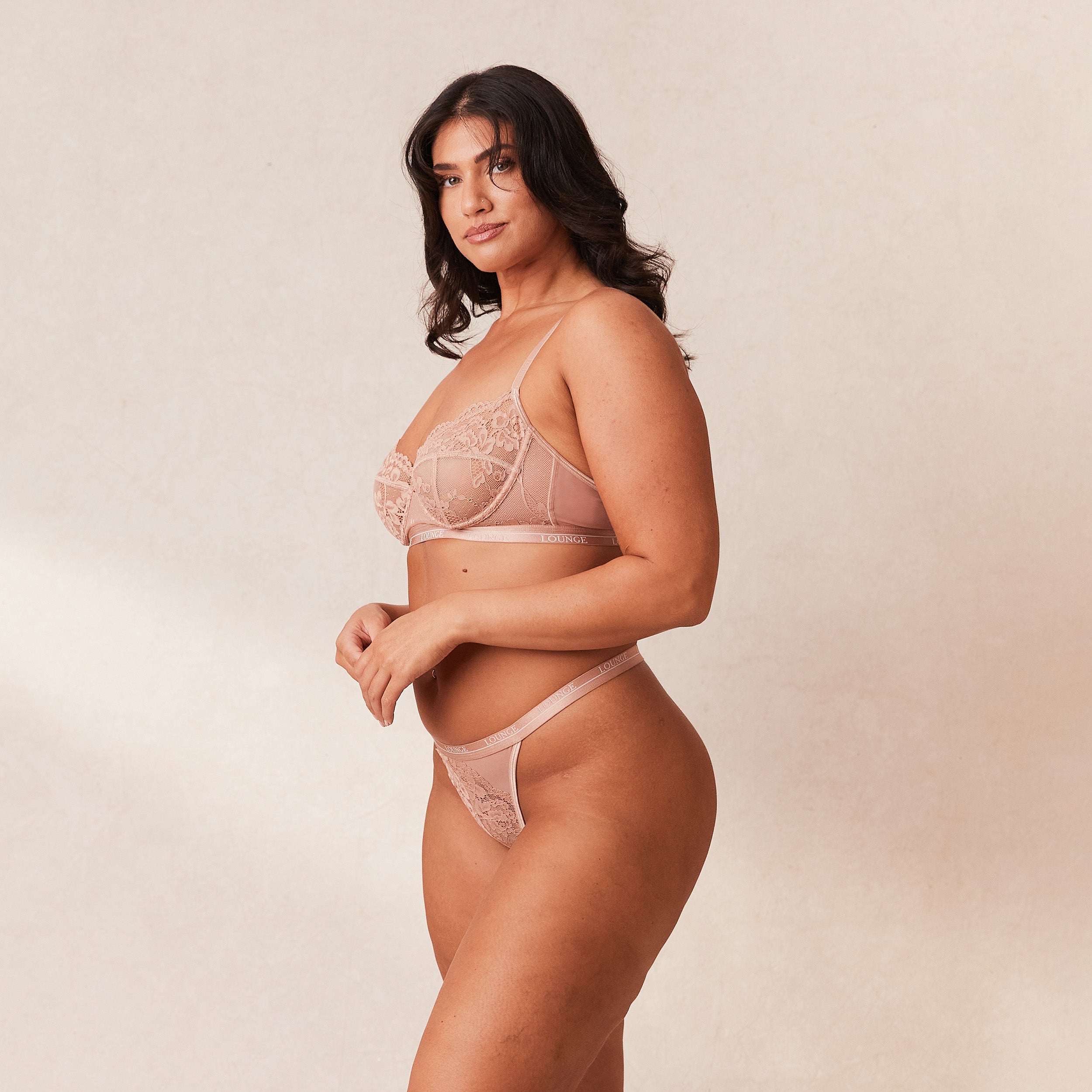 Blossom Balcony Bra - Comfortable Lace Underwire Bra for Women in Dusty Rose | Perfect for Everyday Wear, Date Nights & Special Occasions