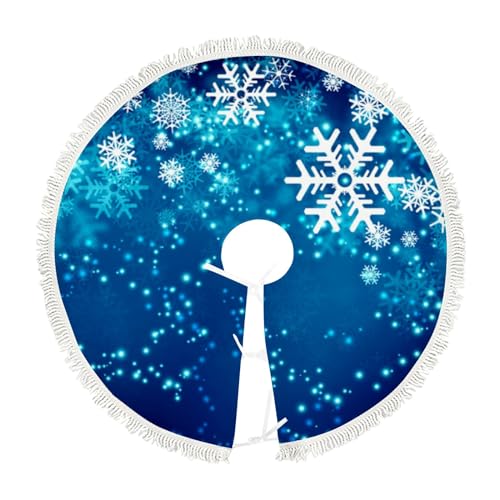 Winter Blue Snowflakes Christmas