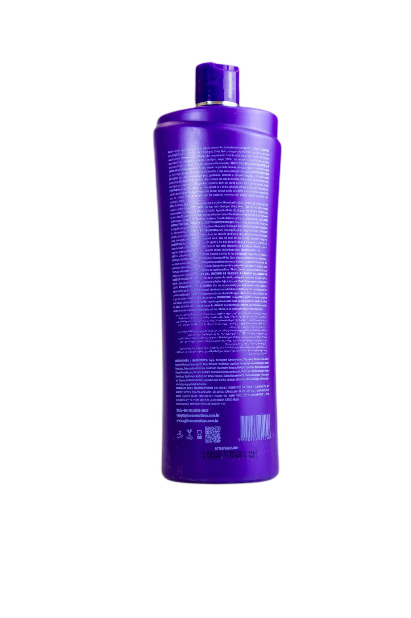 Agilise Professional Unika Ojon Hair Treatment Oil - 1 Liter (32.8 Fl Oz) for Deep Conditioning, Repair & Shine - Perfect for Dry, Damaged Hair at Home or Salon Use