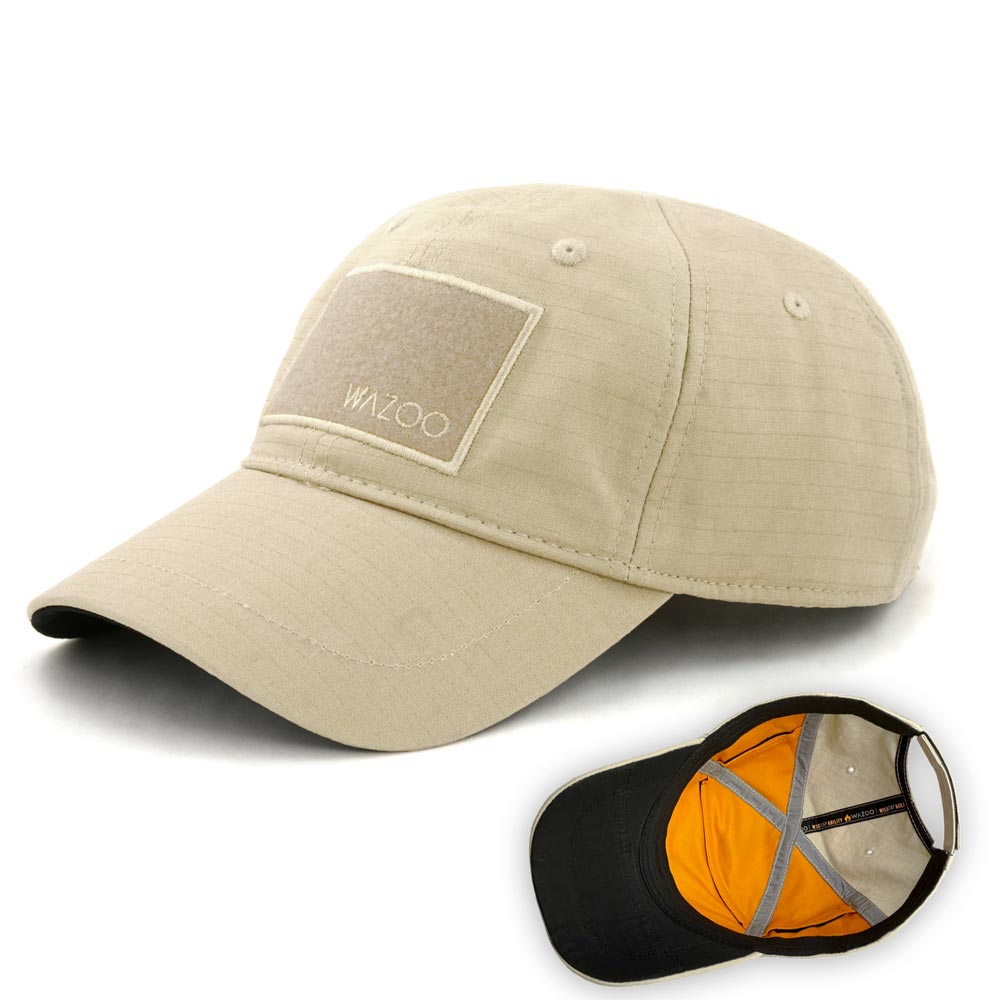 Wazoo Survival Gear Patch Cache Cap™ - Tactical Military Hat with Velcro for Morale Patches - Perfect for Outdoor Adventures, Hiking, and Military Enthusiasts