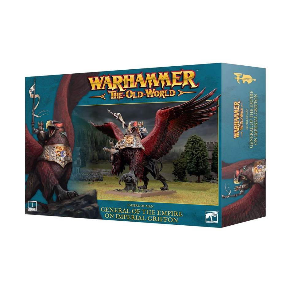 Empire of Man General of the Empire on Imperial Griffon - Warhammer Fantasy Battle Miniature for Tabletop Gaming & Collectors