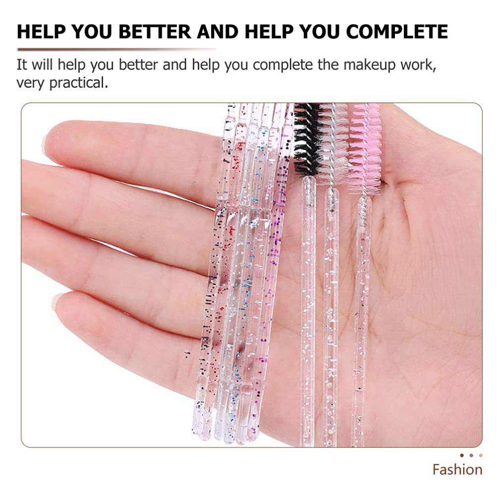 FOMIYES 200pcs Disposable Eyelash Extension Micro Brushes - Mascara & Eye Makeup Cleaning Wands for Professional Salon & Home Use