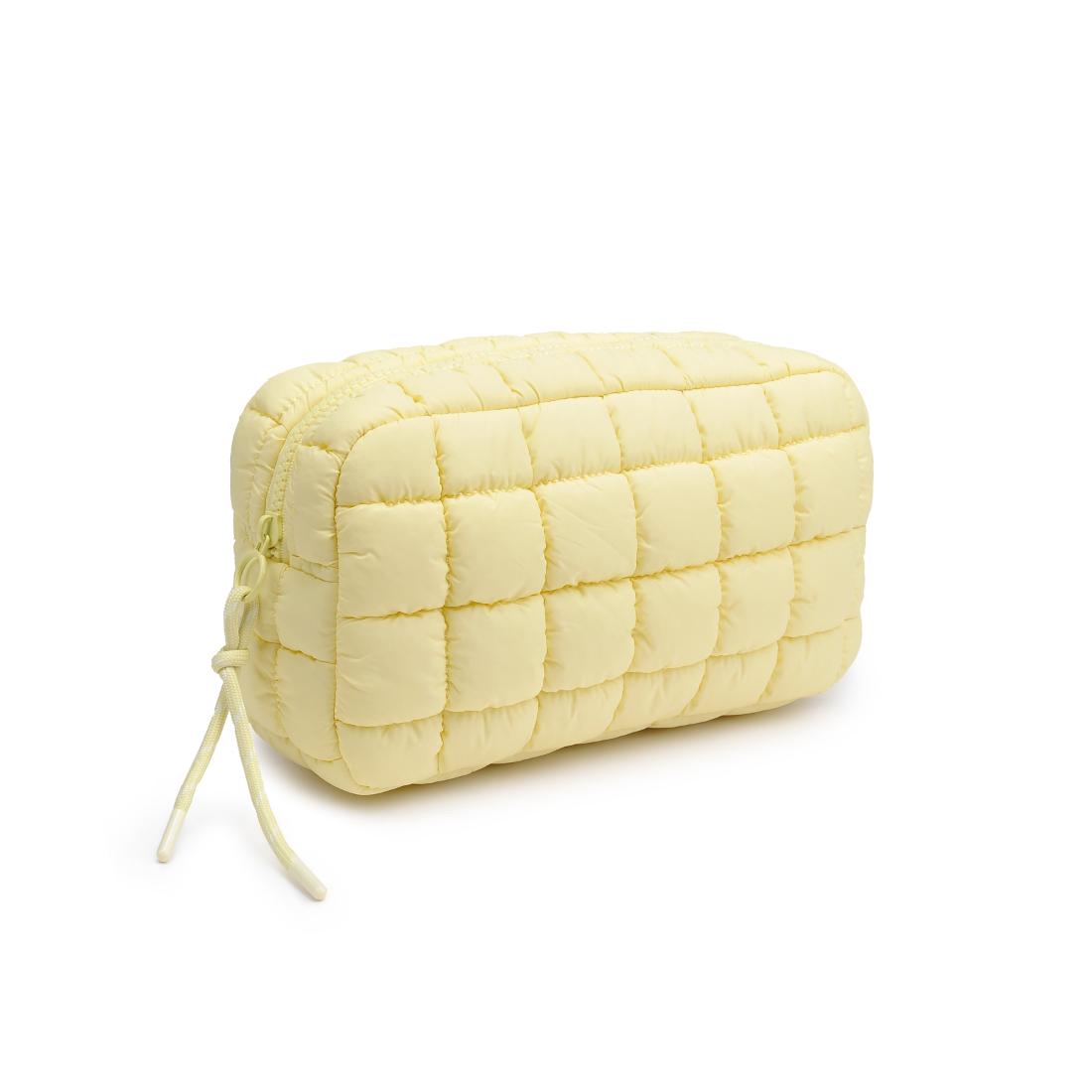Cloud Nine Quilted Puffer Nylon Cosmetic Pouch - Waterproof Makeup Bag for Travel & Daily Use | Compact Organizer for Cosmetics, Toiletries & Essentials