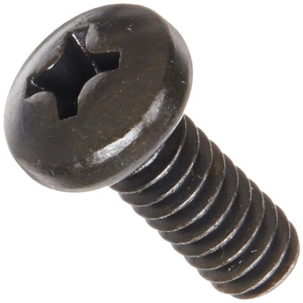 #10-24 Steel Machine Screws - Black Oxide, 1/2