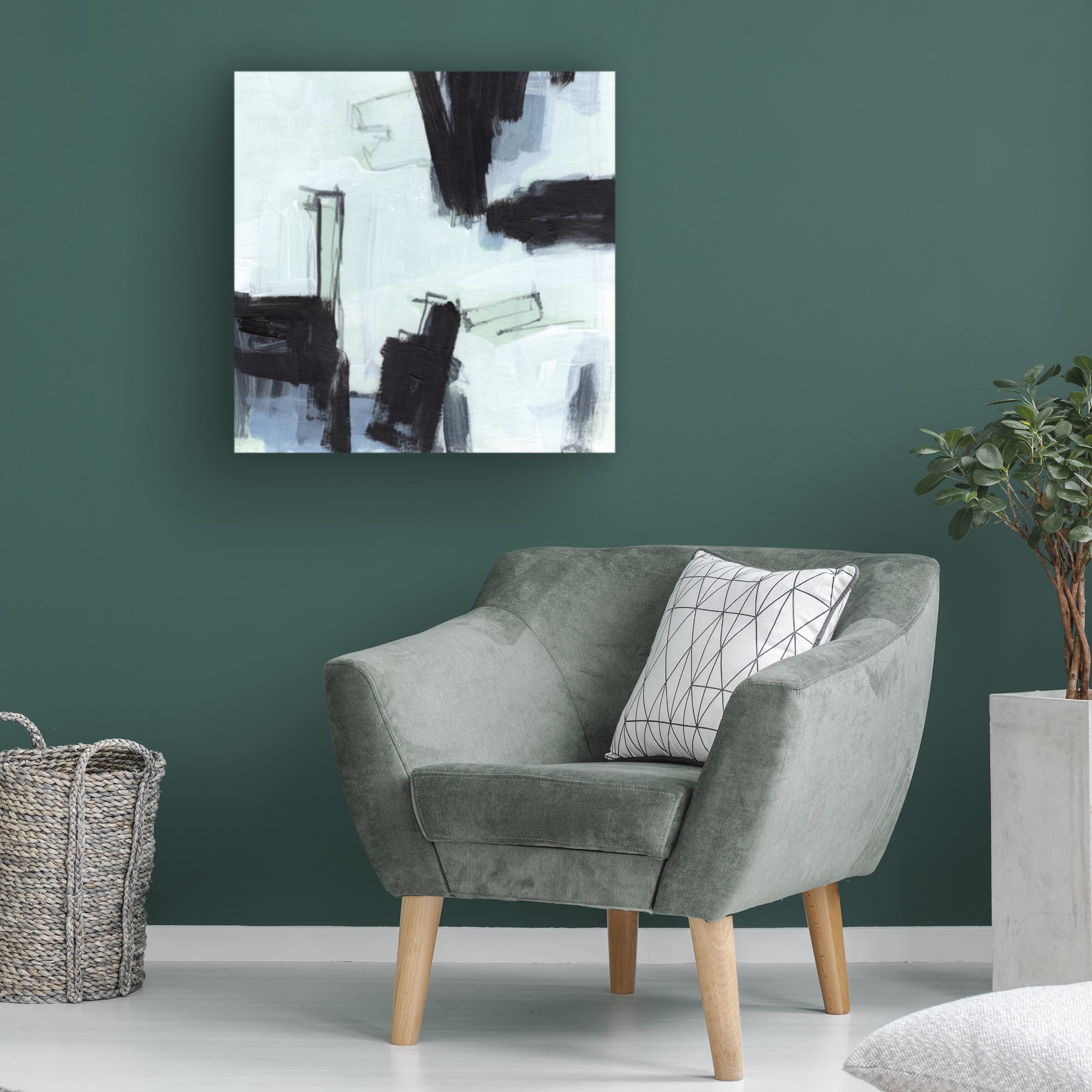 Fractal Sky II Canvas Art Print by Jennifer Paxton Parker - Modern Abstract Wall Decor for Living Room, Bedroom & Office - Ready to Hang Home Decor