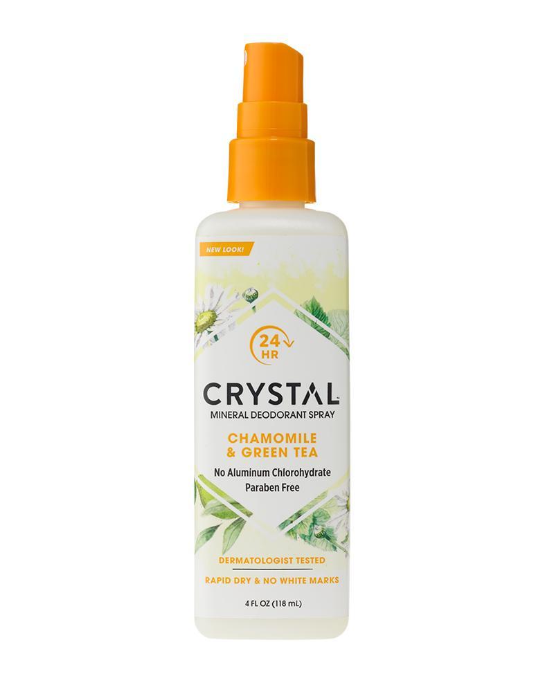 Natural Crystal Deodorant Spray with Chamomile & Green Tea - Aluminum-Free, Long-Lasting Freshness for Women & Men - Perfect for Gym, Work & Daily Use