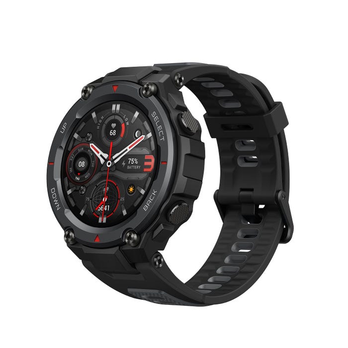 Amazfit T Rex Pro Rugged Outdoor Smartwatch with GPS, Heart Rate Monitor & 18-Day Battery Life - Black | Perfect for Hiking, Running & Adventure Sports