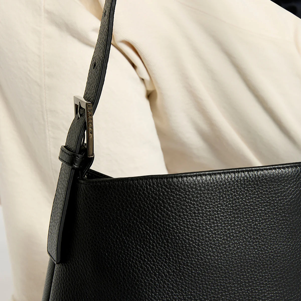 Status Anxiety Forget About It Bag - Stylish Black Leather Crossbody Purse for Women | Perfect for Work, Travel & Everyday Use