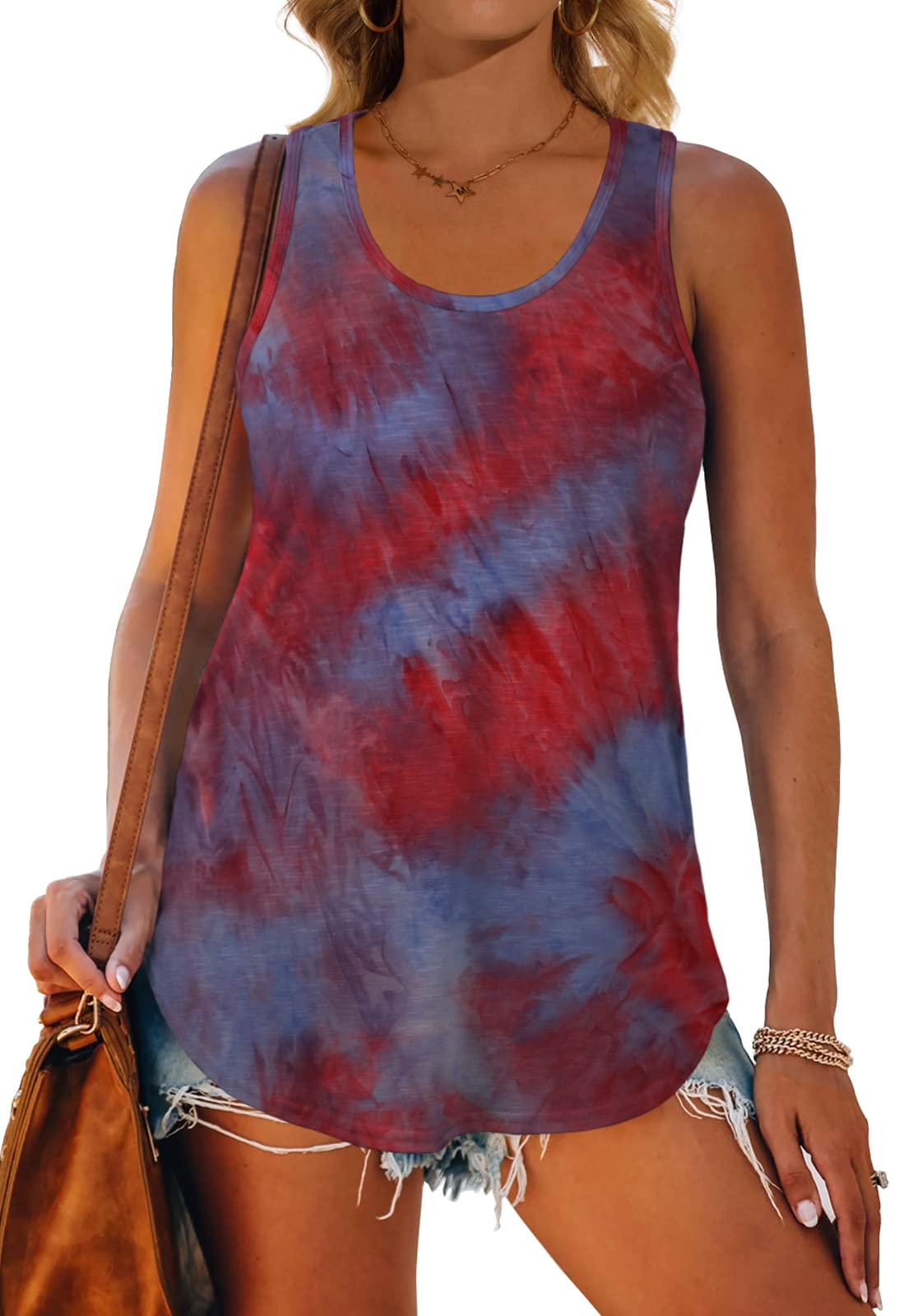 Women's Racerback Tank Tops - Loose Fit Summer T-Shirts for Women | Gym, Yoga, Beach & Casual Wear