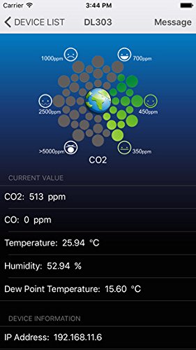 DL-302 Smart Air Quality Monitor - CO2, Temperature & Humidity Data Logger with 2.8