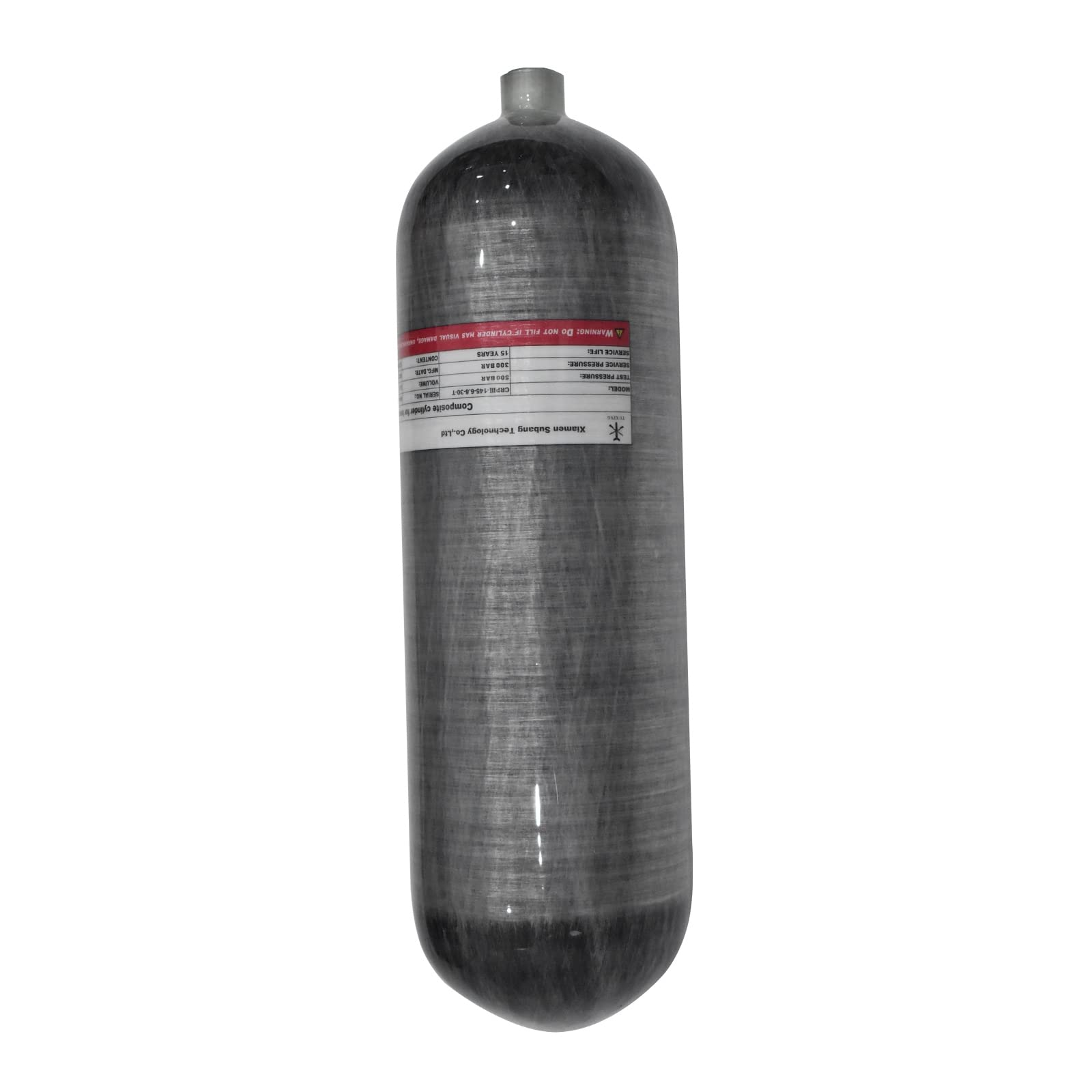 TUXING 4500Psi Carbon Fiber Scuba Diving Tank - 6.8L/414Cu in High Pressure Air Cylinder for PCP Air Rifles, Firefighting, Snorkeling & Water Sports | Lightweight & Durable for Deep Sea Diving, Paintball & Outdoor Adventures