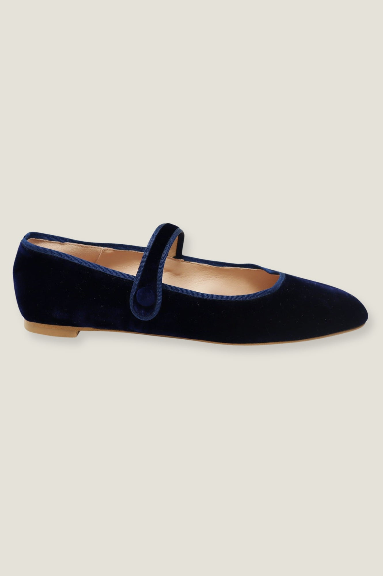 Velvet Mary Jane Shoes for Women - Navy Blue Comfortable Flats - Perfect for Work, Parties & Casual Wear