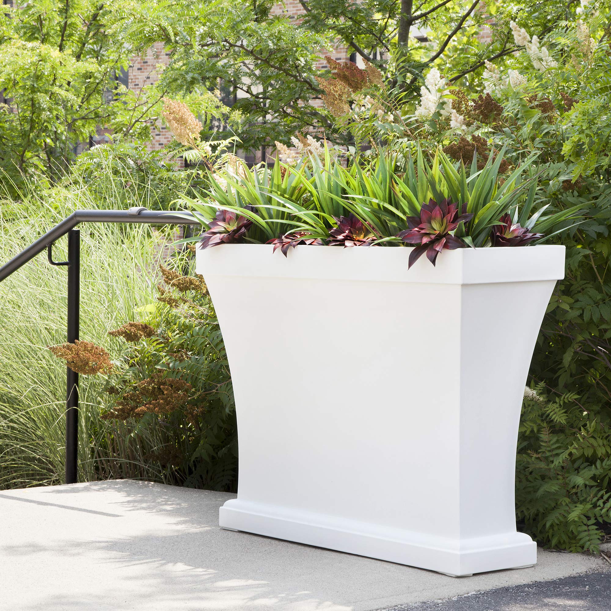 Mayne Bordeaux Trough Planter - White - 40