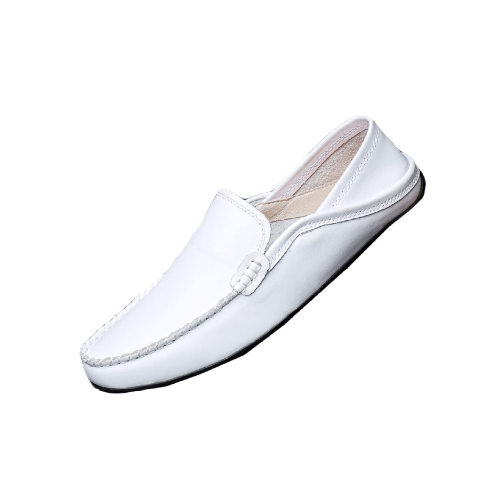 **Men's Vintage Leather Slip-On Moccasins – Comfortable Casual Driving Shoes for Business & Office Wear – Perfect for Daily Commute, Travel & Relaxation**