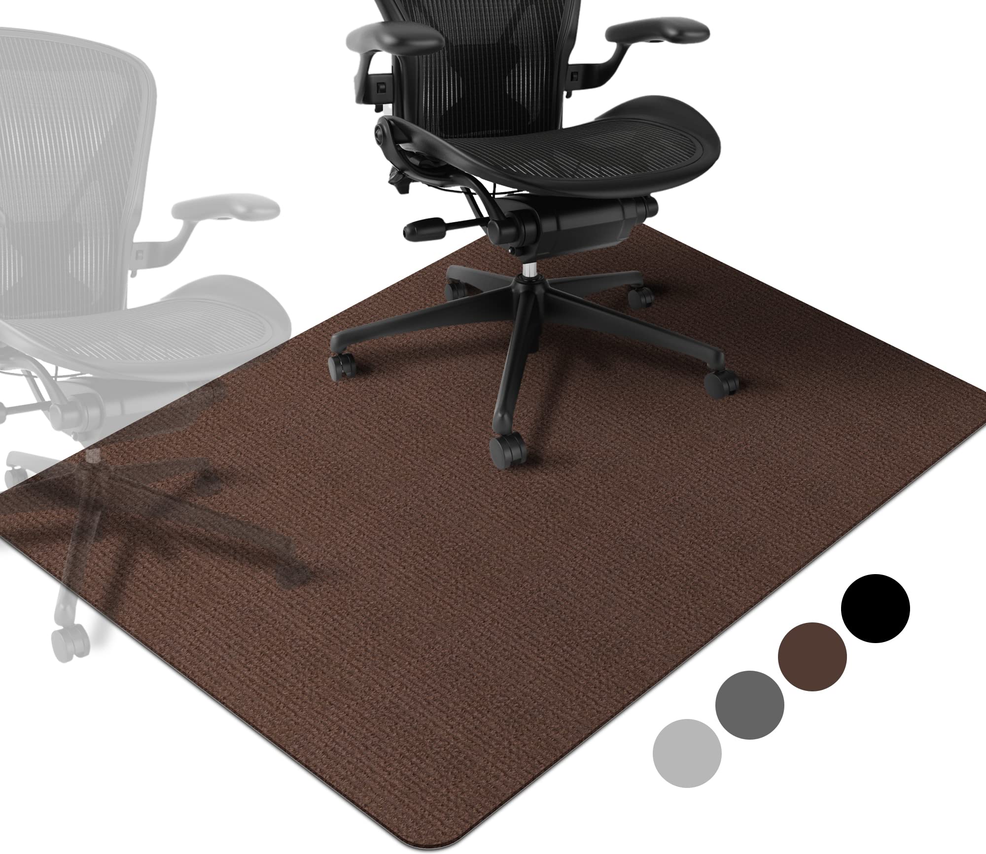 Premium Hardwood Floor Chair Mat - Non-Slip Office Chair Mat for Hardwood & Tile Floors, Large 36