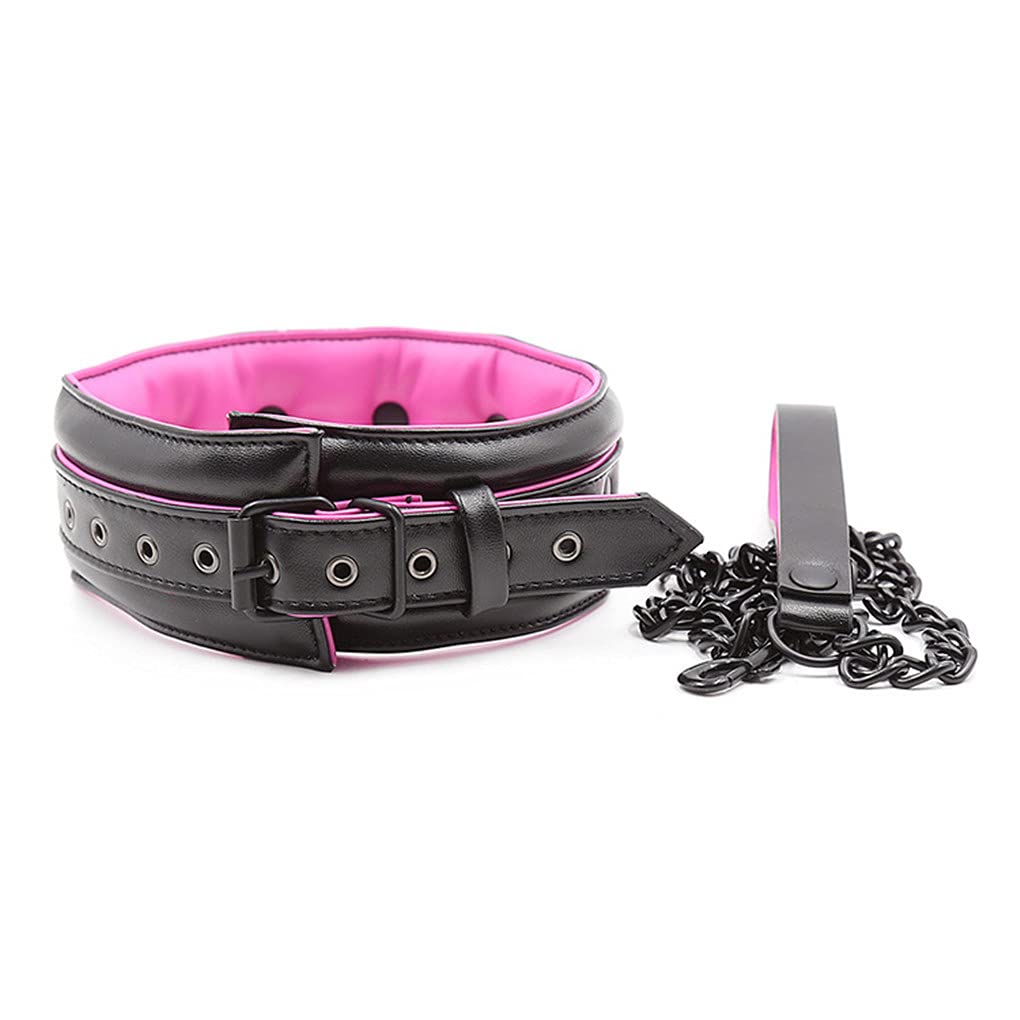 Adjustable Soft Sponge Leather Choker Necklace for Couples - Stylish Dog Collar & Fashionable Couple's Matching Accessory for Date Nights & Special Occasions