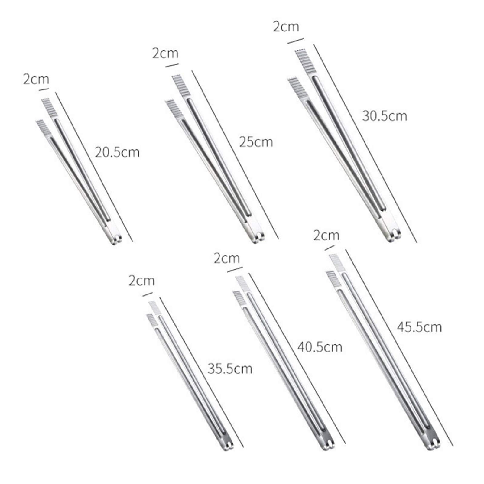 18Inch Stainless Steel Food Tongs - Durable Kitchen Cooking Tool for BBQ, Salad, Steak, and Meat Handling - Perfect for Grilling, Serving, and Food Prep