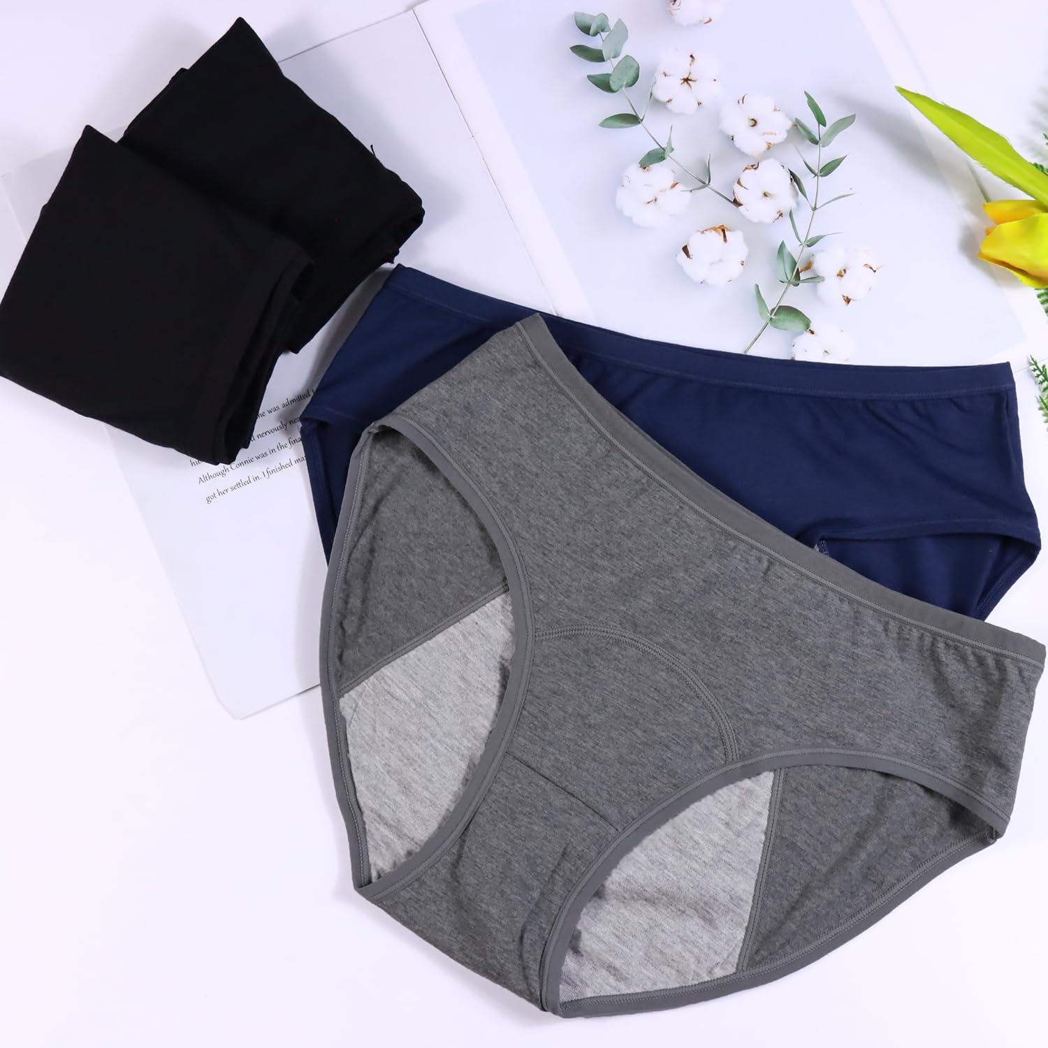 Teen Girls Period Underwear - Soft Cotton Briefs for Teens & Women | Comfortable Daily Wear