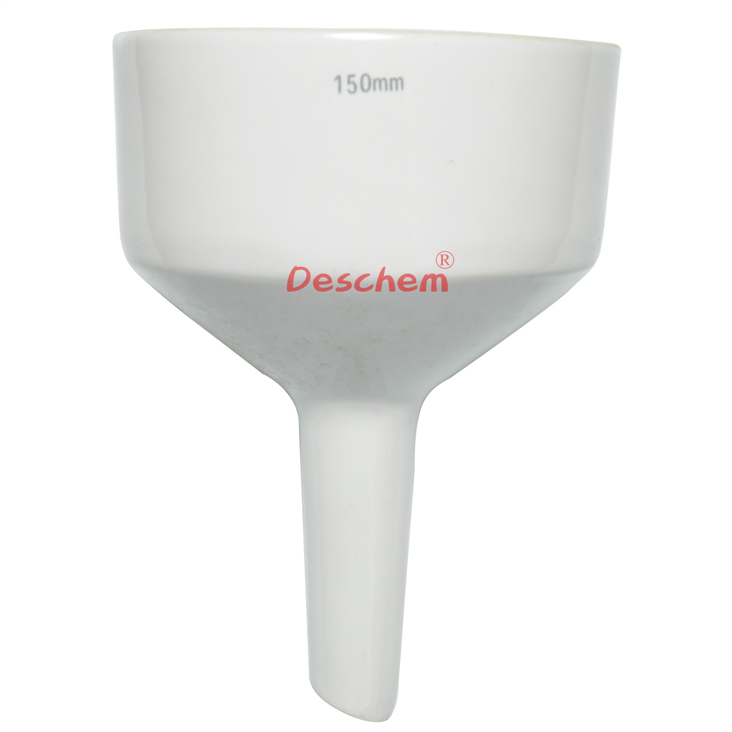150mm Porcelain Buchner Funnel - 15cm OD Laboratory Filter Funnel for Vacuum Filtration, Chemistry Experiments & Scientific Research