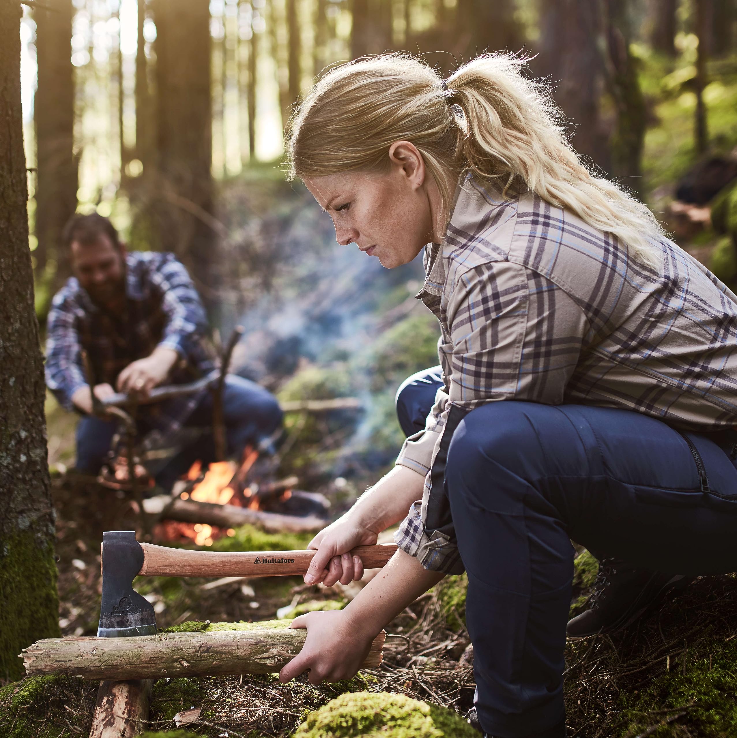Hultafors AV08417010 Outdoor Climbing Axe - Durable Fulton Hatchet for Camping, Hiking & Survival Gear | Perfect for Wood Cutting, Bushcraft & Outdoor Adventures