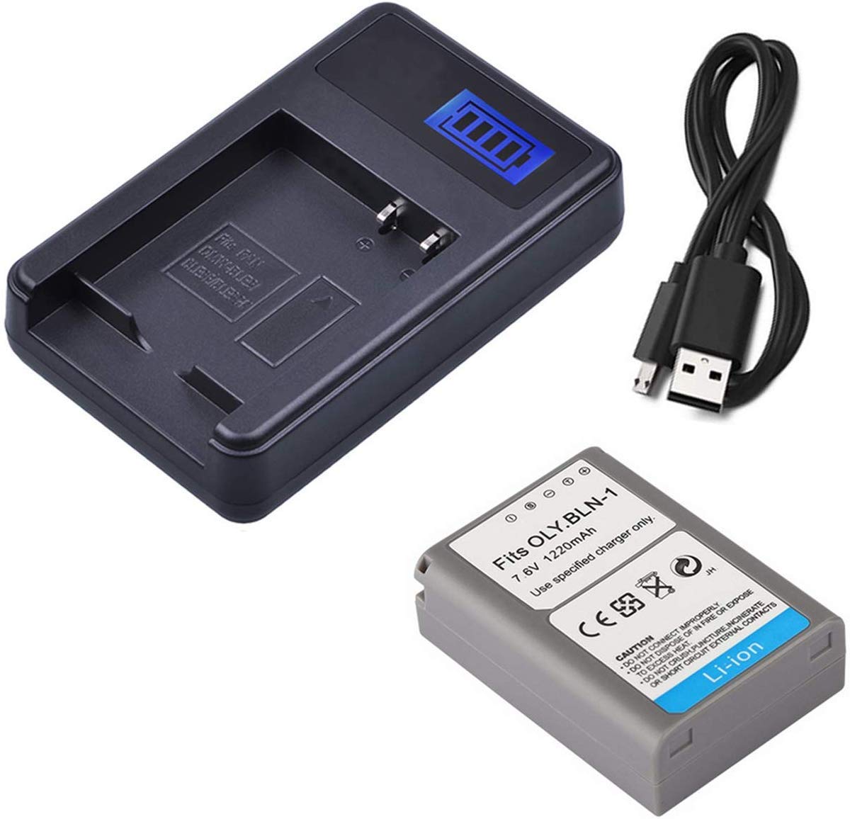 Original Title: Battery and LCD USB Charger for Olympus OM-D E-M5 Mark II Digital Camera   Optimized Title: Olympus OM-D E-M5 Mark II USB Battery & LCD Charger - Fast Charging for Digital Camera - Perfect for Travel & Outdoor Photography