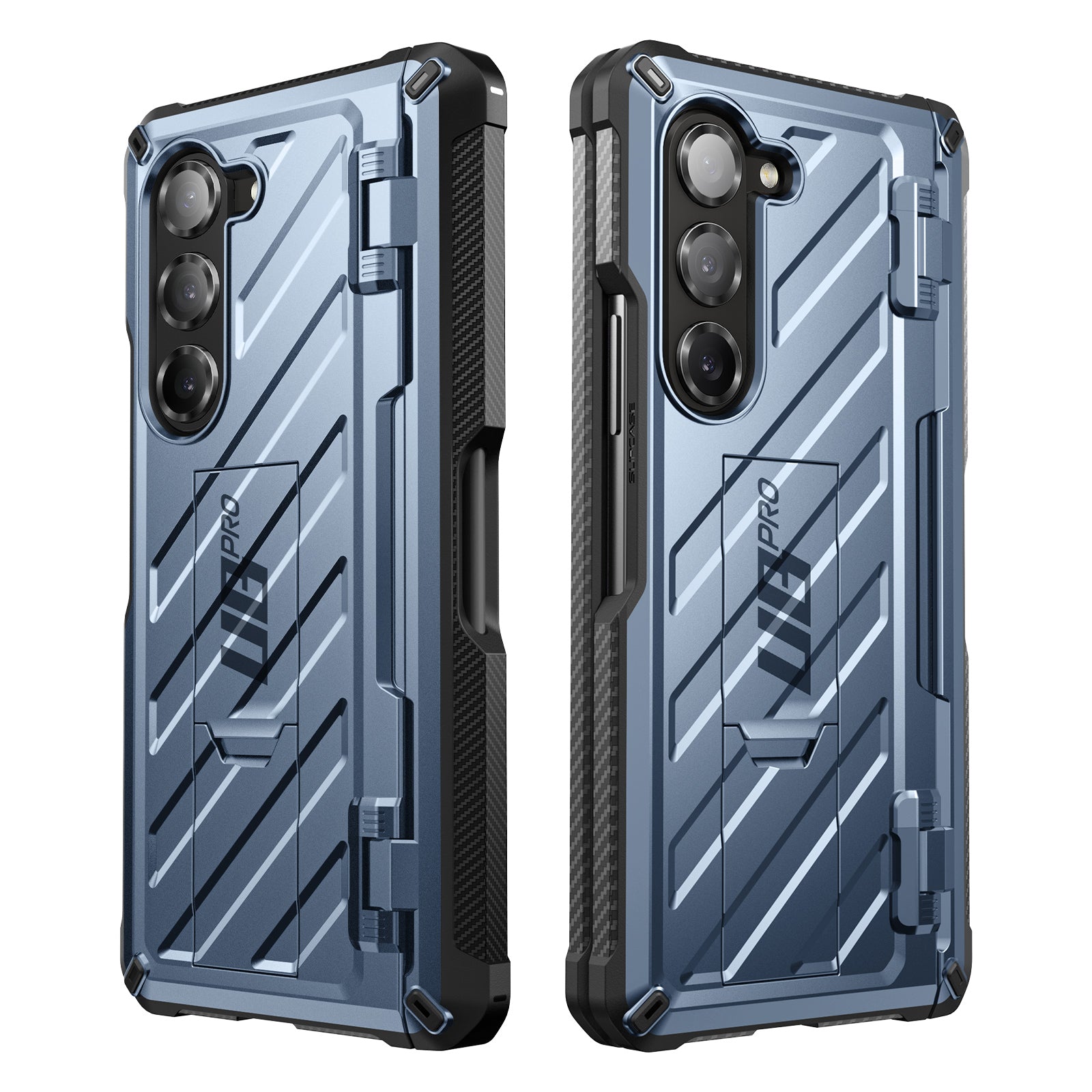 Samsung Galaxy Z Fold6 Unicorn Beetle PRO Rugged Case - Heavy Duty Protection | Shockproof & Scratch Resistant Cover for Foldable Phone | Perfect for Outdoor, Work & Travel (Metallic Blue)