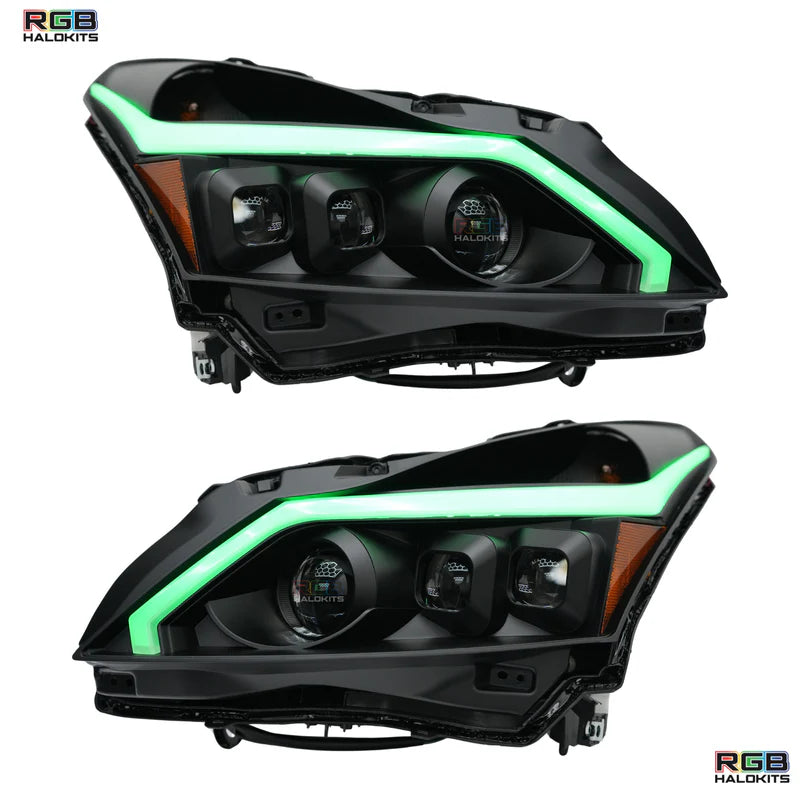 Infiniti G37 Multicolor LED Headlights - Compatible with 2010-2013 Models | Upgrade Your Car Lighting for Night Driving & Custom Style