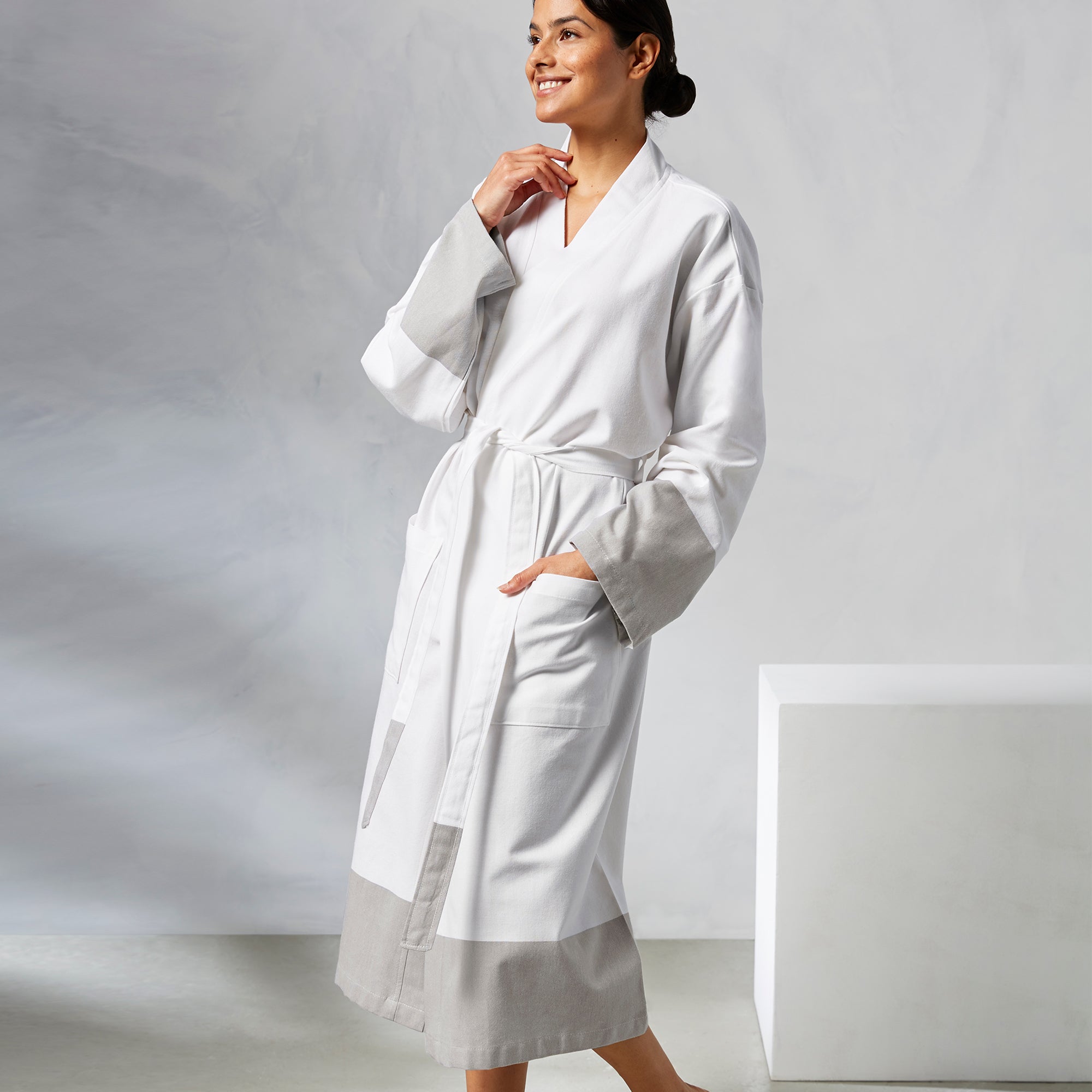 Premium Kassatex Peshtemal Turkish Cotton Robe - Lightweight & Absorbent Bathrobe for Spa, Beach & Lounge - Unisex Luxury Towel Wrap for Women & Men