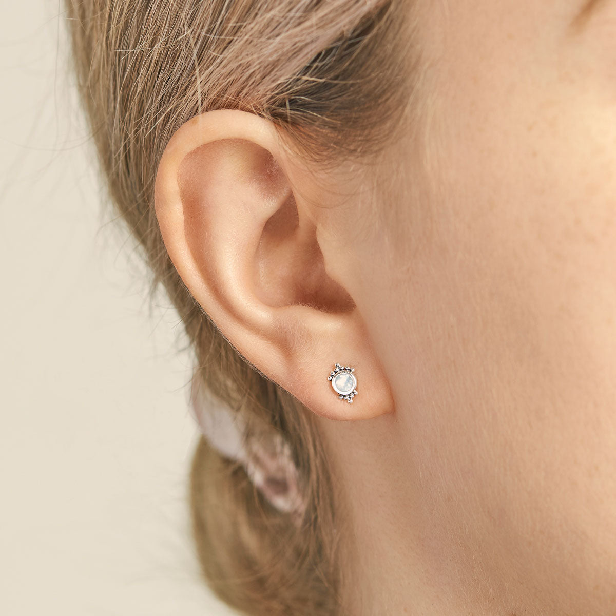 Mirage Shell Stud Earrings for Women - Dainty Pearl & Shell Studs - Hypoallergenic Jewelry Gift for Her | Perfect for Beach Weddings, Summer Outfits & Boho Fashion