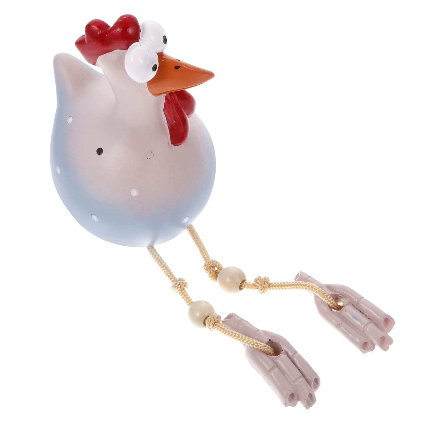 VICASKY Resin Chicken Statue - Handcrafted Desktop Ornament, Creative Home Decor for Living Room, Office, and Shelf Display - Unique Resin Chicken Sculpture for Indoor Decoration