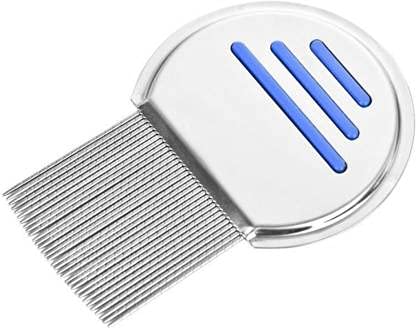 Zhunmun Stainless Steel Lice Comb for Head Lice Removal - Fine Metal Teeth Nit & Egg Comb for Kids & Adults - Perfect for School, Home & Travel Use