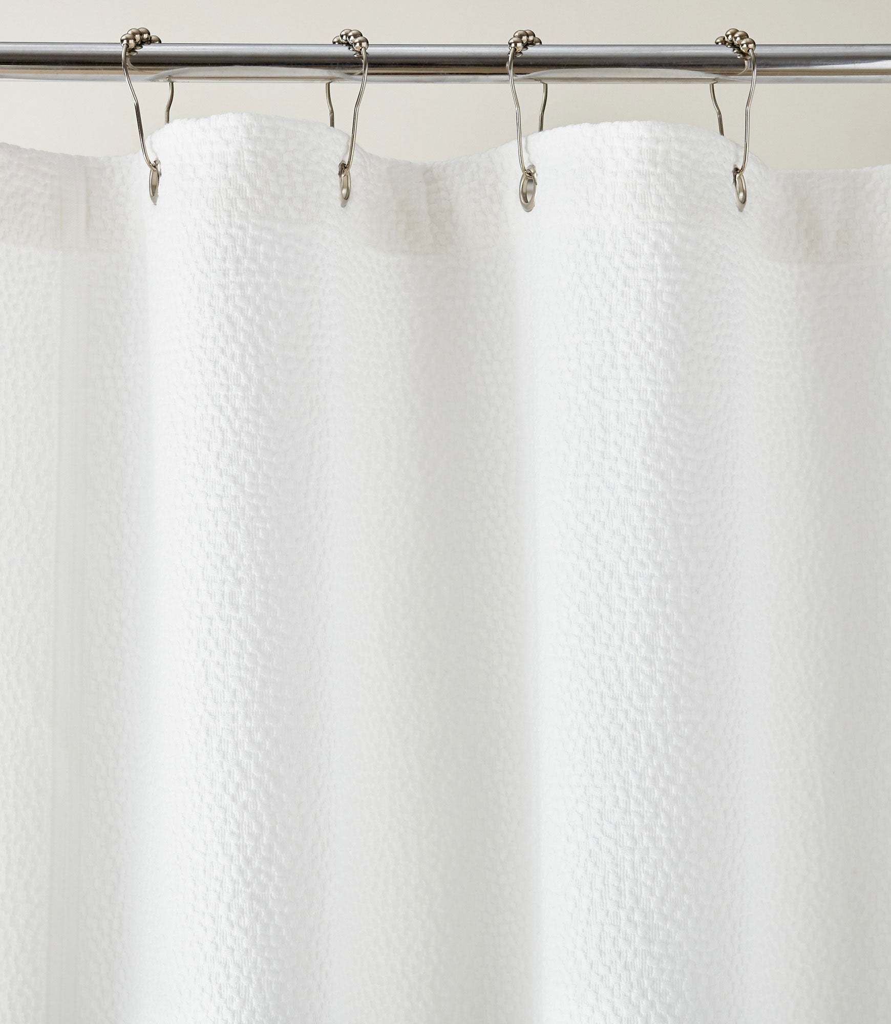 Montauk Matelassé Shower Curtain - Luxury Bathroom Decor, Waterproof & Wrinkle-Resistant Fabric for Elegant Home & Hotel Use