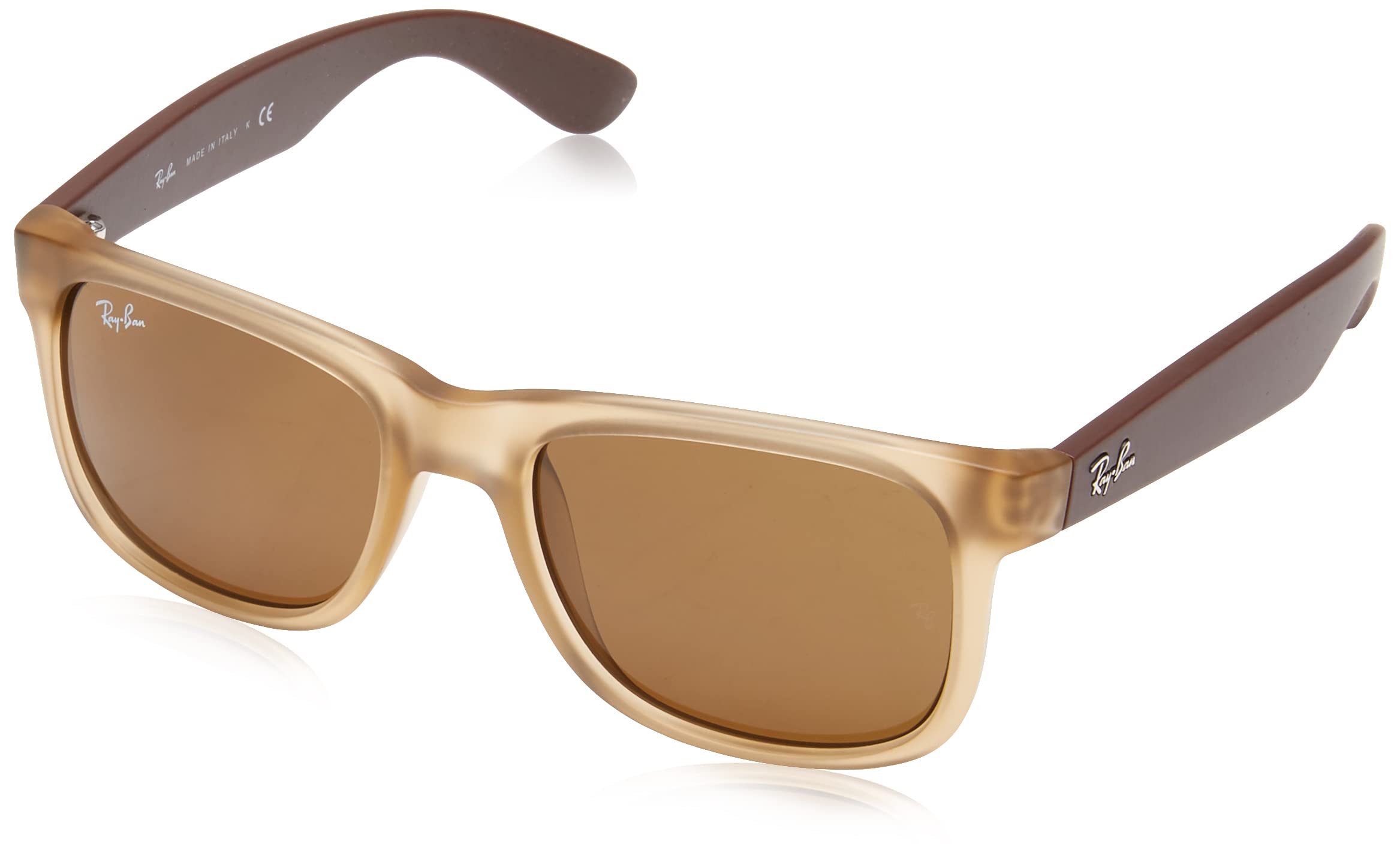 Ray-Ban RB4165 Justin Rectangular Polarized Sunglasses for Men & Women - UV Protection, Classic Aviator Style - Perfect for Driving, Beach & Outdoor Activities