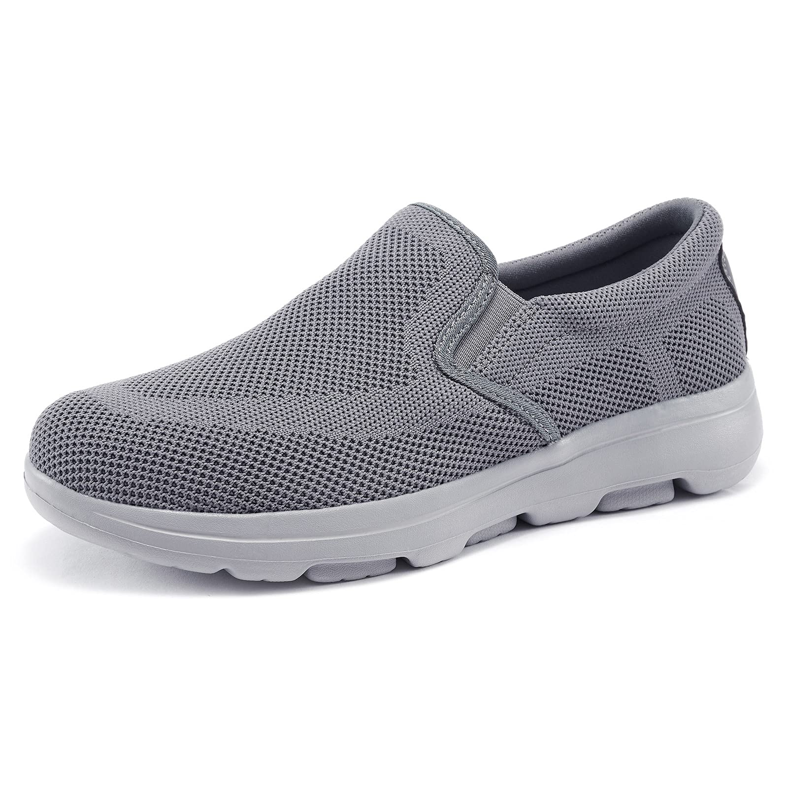 TIOSEBON Men's Breathable Mesh Slip-On Loafers - Lightweight Walking Shoes for Work, Driving & Tennis | Comfortable Casual Shoes for Men