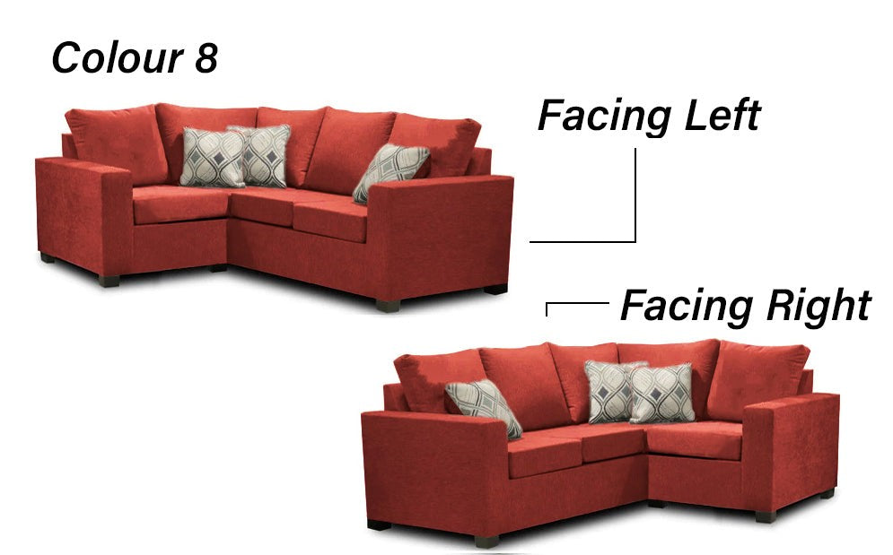 Premium Canadian Made 2x1 Sectional Sofa - LHF/RHF Configurable with 17 Color Options | Modern Living Room Furniture for Small Spaces & Apartments
