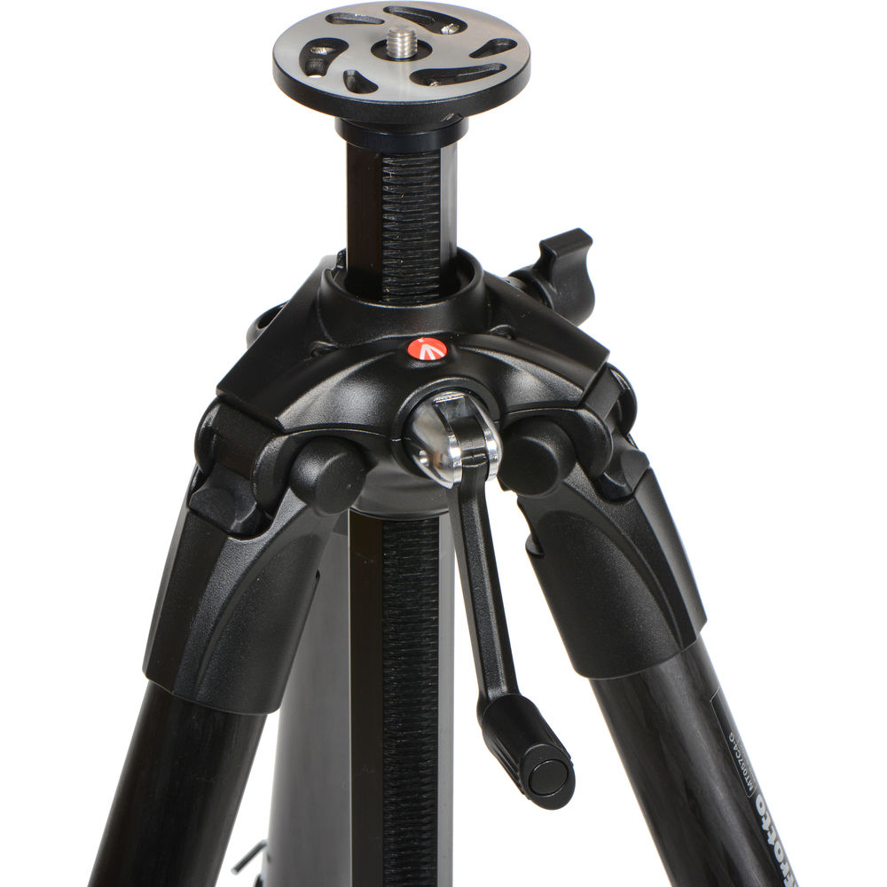 Manfrotto MT057C3 G 057 3-Section Carbon Fiber Tripod with Geared Column - Professional Camera Tripod for Photography & Videography - Perfect for Travel, Studio & Outdoor Shooting