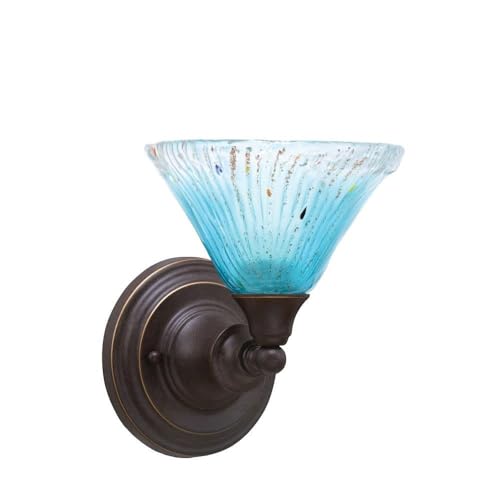 Toltec Lighting 1 Light Wall Sconce in Dark Granite - Modern Outdoor Wall Light Fixture for Porch, Patio & Garden (40-DG-458)