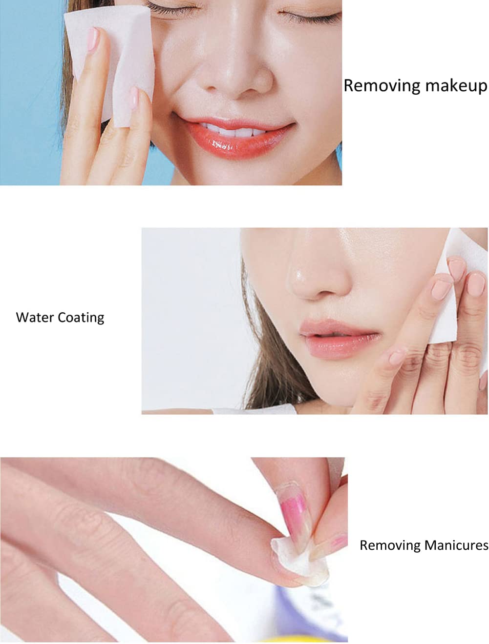 1200PCS Premium Cotton Makeup Remover Pads - Soft Lint-Free Facial Rounds for Gentle Makeup Removal | Face, Neck & Eye Care | Ideal for Daily Skincare & Travel Beauty Routine