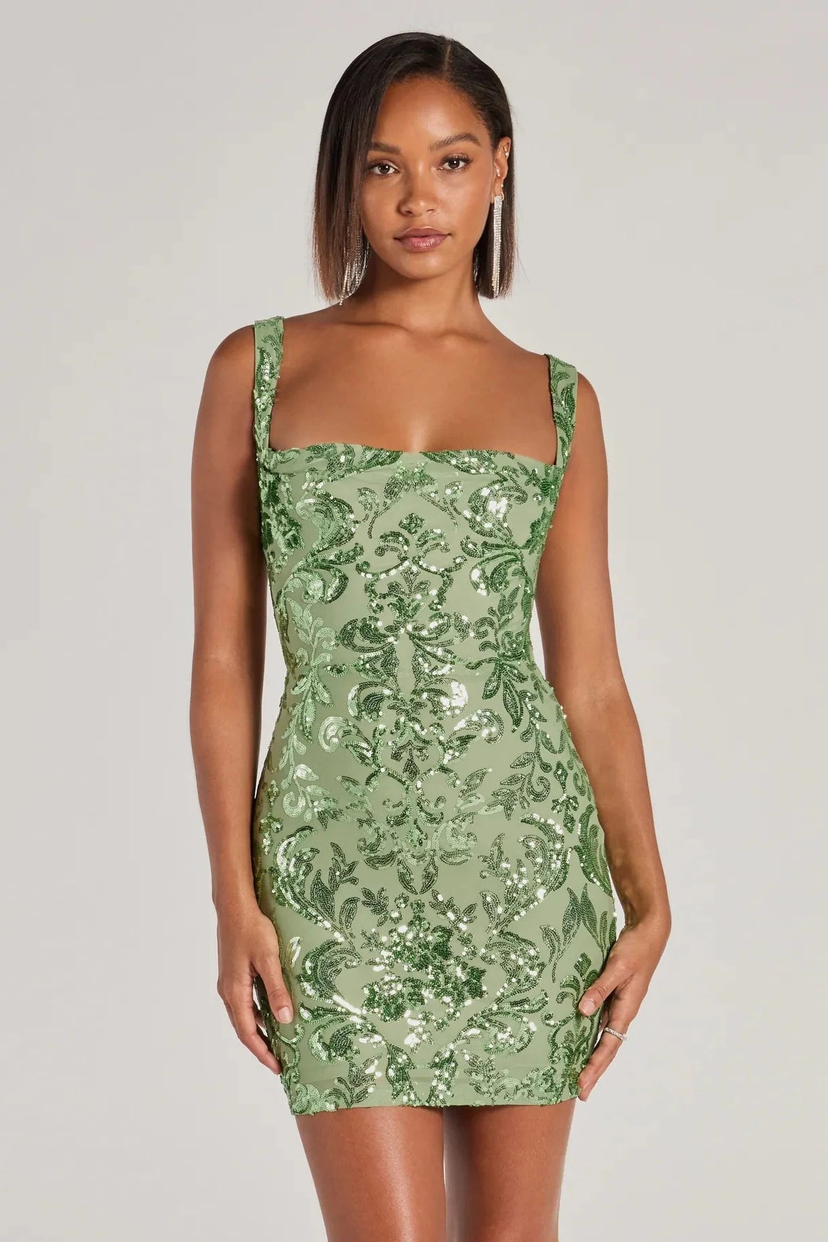 Aubree Lace Up Sequin Party Dress for Women - Glitter Evening Gown for Prom, Homecoming, Cocktail Parties & Special Occasions