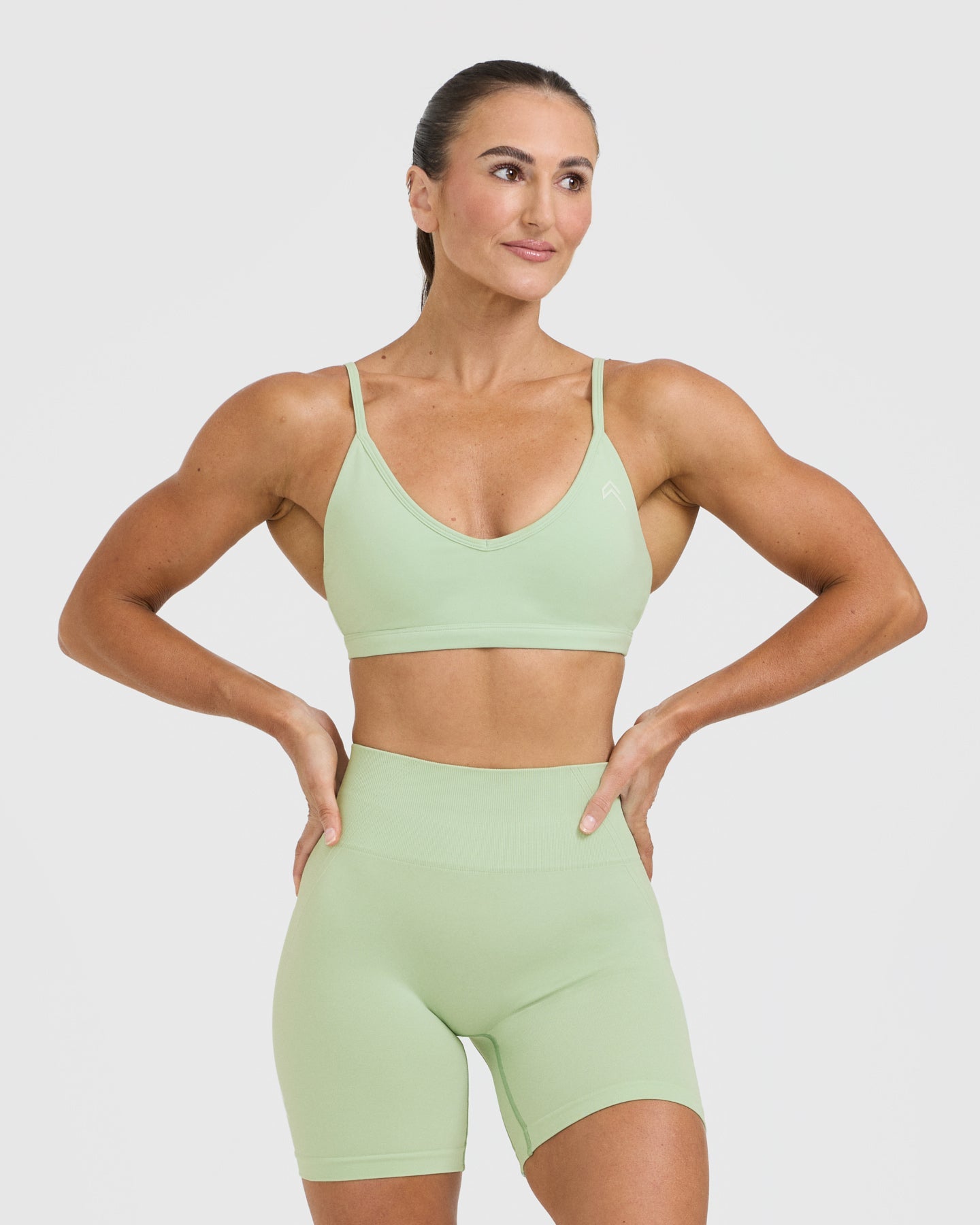 Timeless Strappy Bralette - Mint Green Lace Bralette for Women | Comfortable Wireless Bra for Everyday Wear, Yoga & Lounge