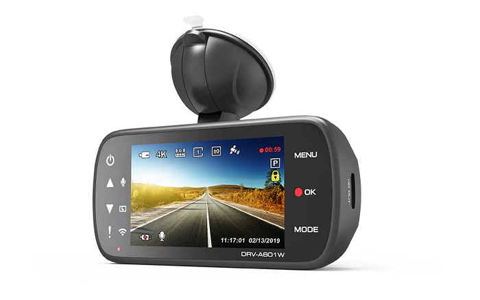 Kenwood DRV A610WDP 4K HD Dash Camera with Wi-Fi, GPS & Rear View Camera - Car Recording for Safety, Evidence & Night Driving